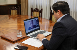 Presidente se reúne de forma virtual con empresarios para trazar hoja de ruta 