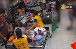  Video: Pareja compró un diario en supermercado con tarjeta robada 