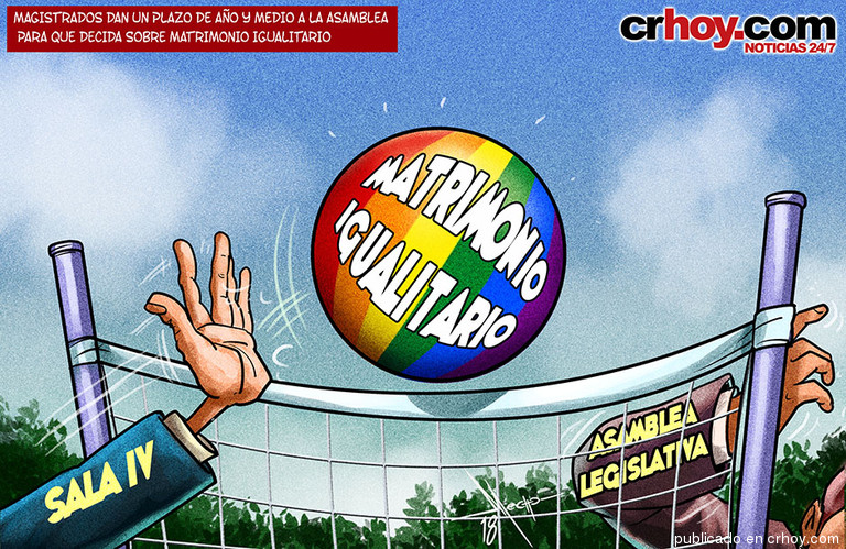 Magistrados dan un plazo de año y medio a la Asamblea para que decida sobre matrimonio igualitario